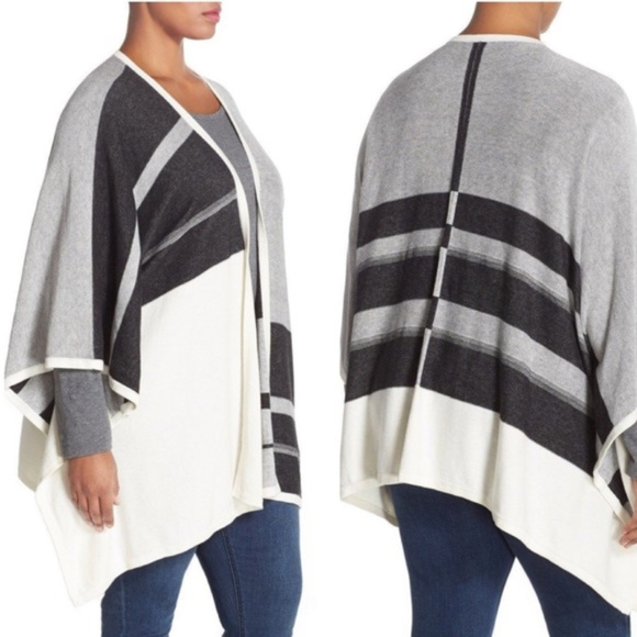 1 Left -2X NYDJ Plus Cashmere Blend Cardigan Shawl - Picture 3 of 5